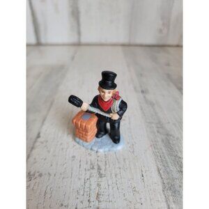 Lefton 1990 chimney sweeper man Village accessory Xmas
